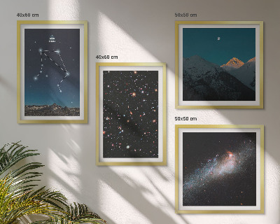 Mur de tableaux Ciel nocturne de la galaxie de la balance