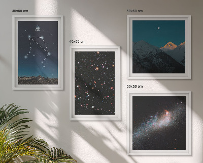 Mur de tableaux Ciel nocturne de la galaxie de la balance