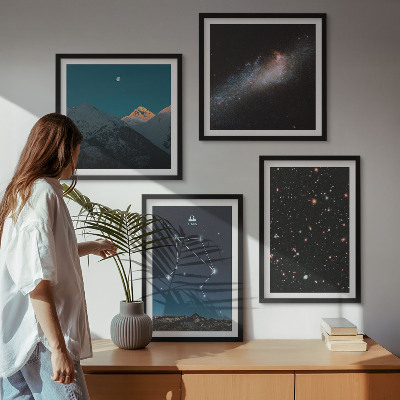Mur de tableaux Ciel nocturne de la galaxie de la balance