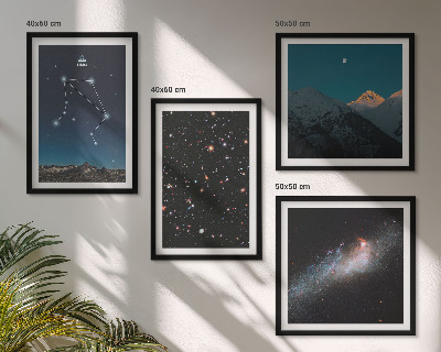 Mur de tableaux Ciel nocturne de la galaxie de la balance