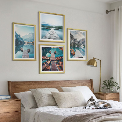 Mur de tableaux Pontons en bois du lac