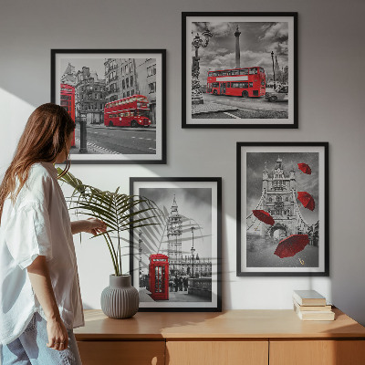 Mur de tableaux Feuilles de ginkgo sur fond clair