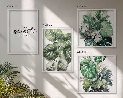 Mur de tableaux Plantes vertes sweet home