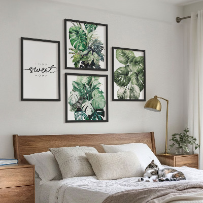 Mur de tableaux Plantes vertes sweet home