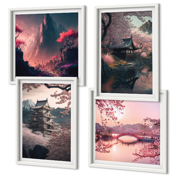 Mur de tableaux Paysages fantastiques du japon