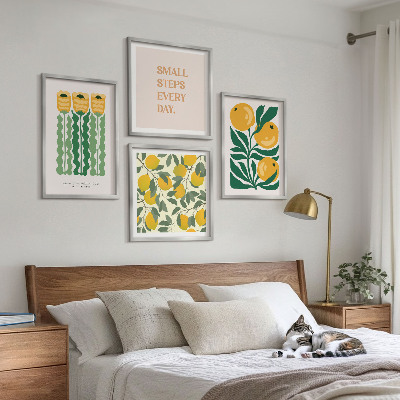 Mur de tableaux Motifs végétaux avec des fleurs