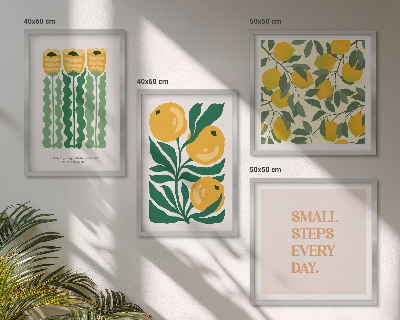 Mur de tableaux Motifs végétaux avec des fleurs
