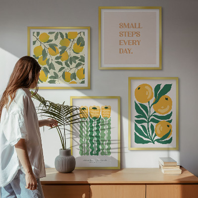 Mur de tableaux Motifs végétaux avec des fleurs