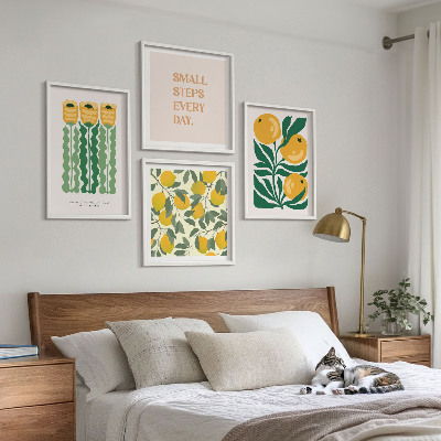 Mur de tableaux Motifs végétaux avec des fleurs