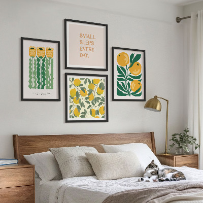 Mur de tableaux Motifs végétaux avec des fleurs