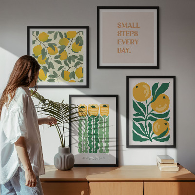 Mur de tableaux Motifs végétaux avec des fleurs