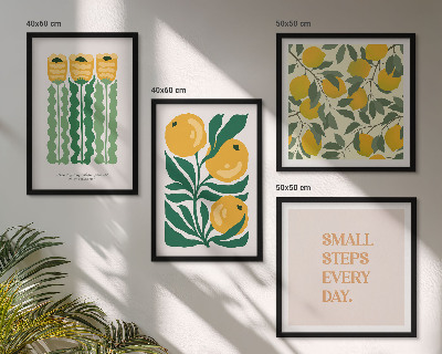 Mur de tableaux Motifs végétaux avec des fleurs