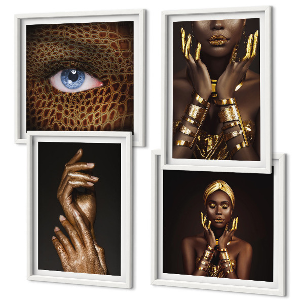 Polyptyque z cadres Portraits artistiques de femmes