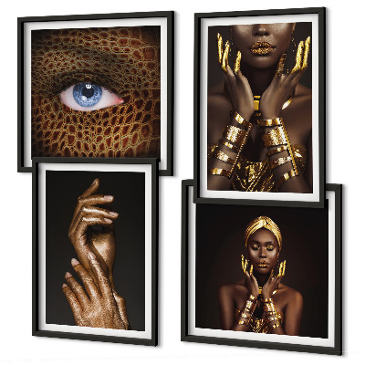 Polyptyque z cadres Portraits artistiques de femmes