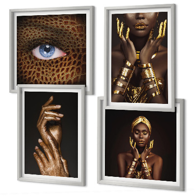 Polyptyque z cadres Portraits artistiques de femmes