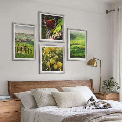 Mur de tableaux Paysages italiens, collines d'agrumes