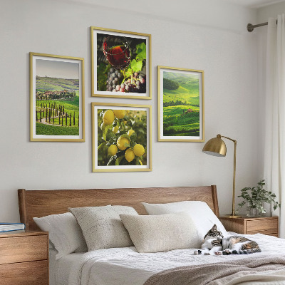 Mur de tableaux Paysages italiens, collines d'agrumes