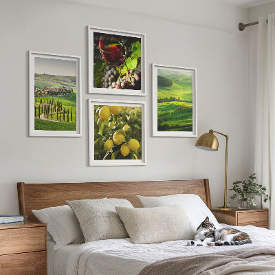 Mur de tableaux Paysages italiens, collines d'agrumes