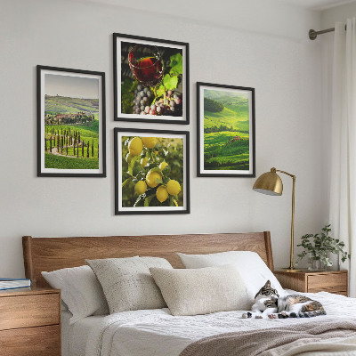 Mur de tableaux Paysages italiens, collines d'agrumes