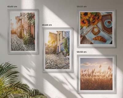 Mur de tableaux Des rues charmantes avec du café