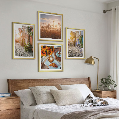 Mur de tableaux Des rues charmantes avec du café