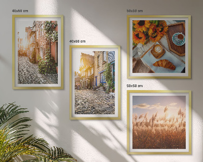 Mur de tableaux Des rues charmantes avec du café