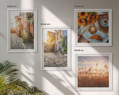 Mur de tableaux Des rues charmantes avec du café