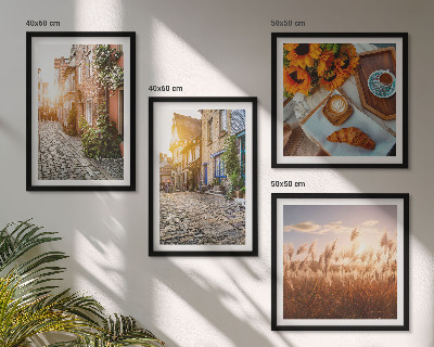 Mur de tableaux Des rues charmantes avec du café