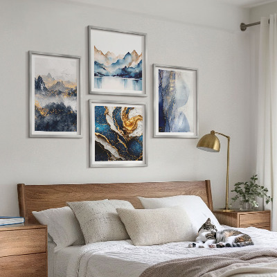 Mur de tableaux Paysages de montagnes bleues
