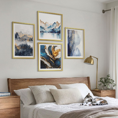 Mur de tableaux Paysages de montagnes bleues