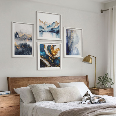 Mur de tableaux Paysages de montagnes bleues