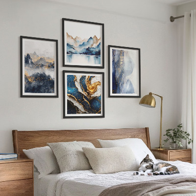 Mur de tableaux Paysages de montagnes bleues