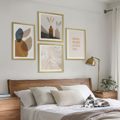 Polyptyque z cadres Accents de formes abstraites