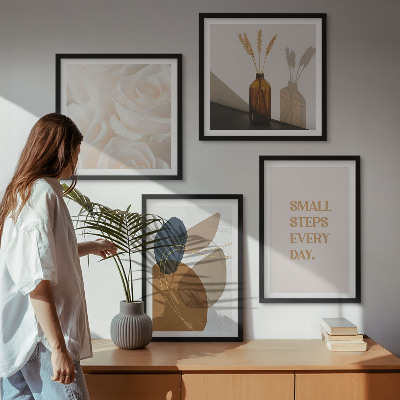 Polyptyque z cadres Accents de formes abstraites