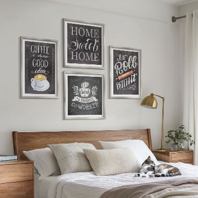 Mur de tableaux Roulette à café, chaleur du foyer
