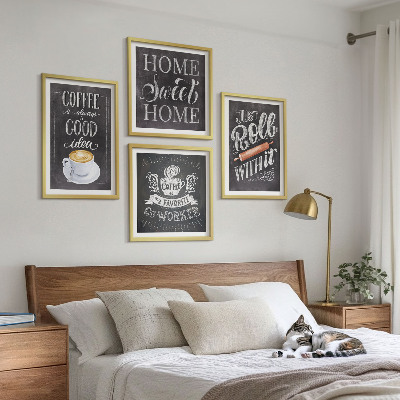 Mur de tableaux Roulette à café, chaleur du foyer