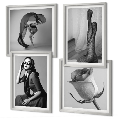 Polyptyque z cadres Portraits élégants de femmes élégantes