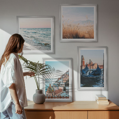 Polyptyque z cadres Vues de la mer sur venise