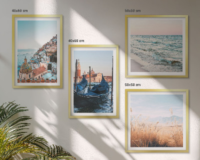 Polyptyque z cadres Vues de la mer sur venise