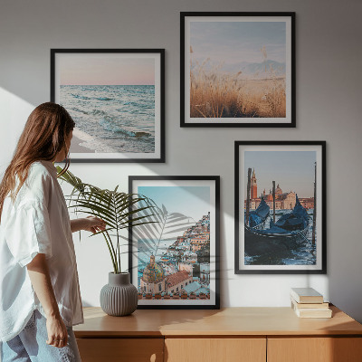 Polyptyque z cadres Vues de la mer sur venise