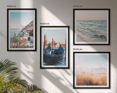 Polyptyque z cadres Vues de la mer sur venise