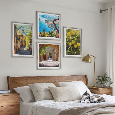 Mur de tableaux Rues du bord de mer, mer de citrons