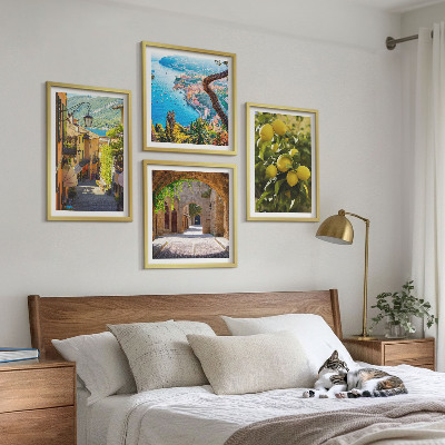 Mur de tableaux Rues du bord de mer, mer de citrons