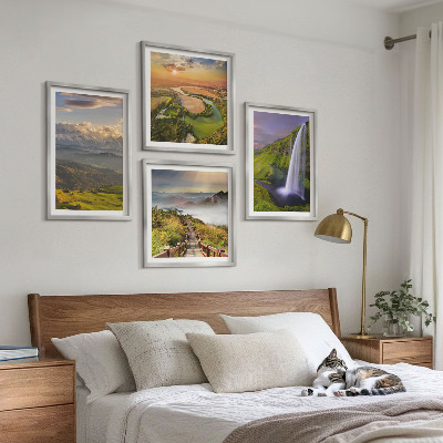 Mur de tableaux Vues sur les montagnes, les rivières et les cascades