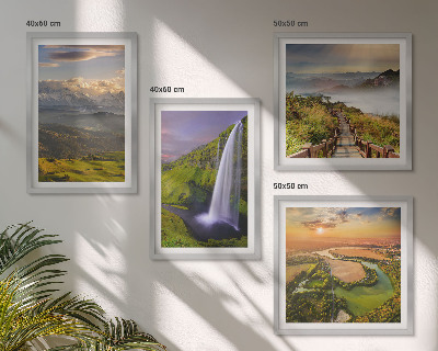 Mur de tableaux Vues sur les montagnes, les rivières et les cascades