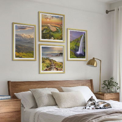Mur de tableaux Vues sur les montagnes, les rivières et les cascades