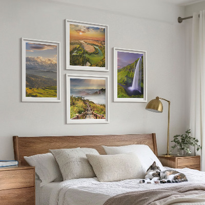 Mur de tableaux Vues sur les montagnes, les rivières et les cascades