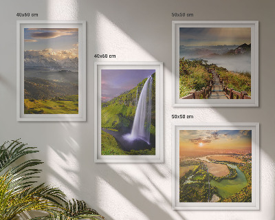 Mur de tableaux Vues sur les montagnes, les rivières et les cascades