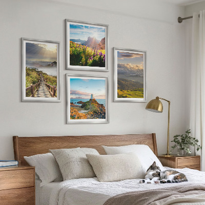 Mur de tableaux Chemin du ciel des fleurs de montagne