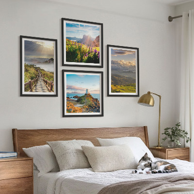 Mur de tableaux Chemin du ciel des fleurs de montagne